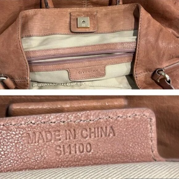 GIVENCHY Borse Distressed Leather Satchel Tote Bag - Picture 4 of 10